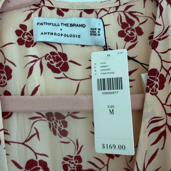 Faithfull the Brand Red Floral Midi Dress - Picture 4 of 5